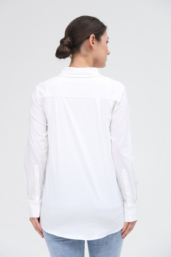Рубашка с длинным рукавом Via Appia, размер 52, цвет белый - фото 5