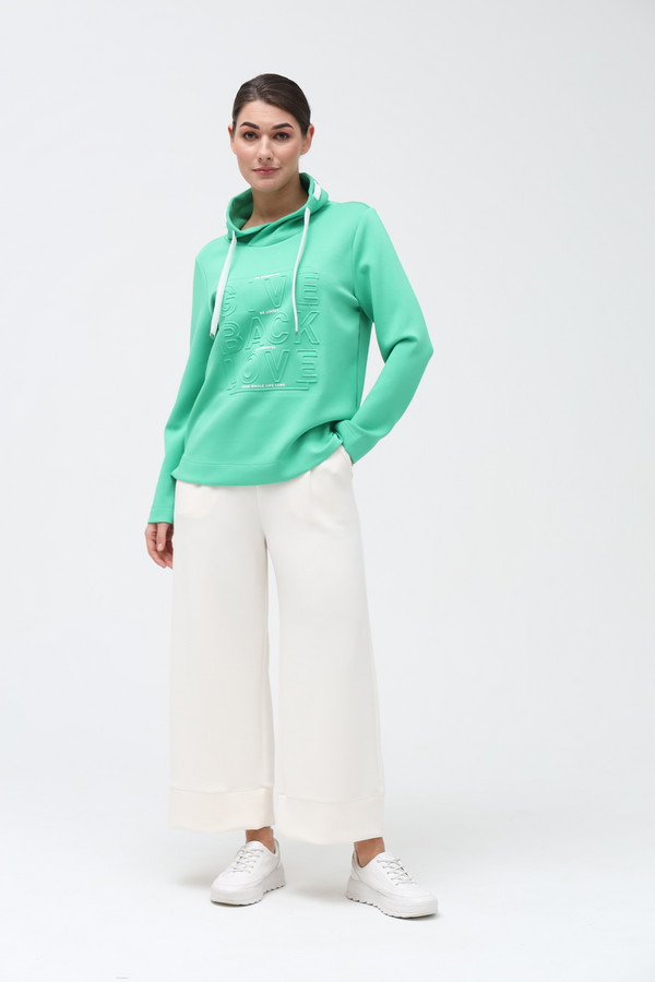 Пуловер Via Appia, размер 48, цвет зелёный - фото 2