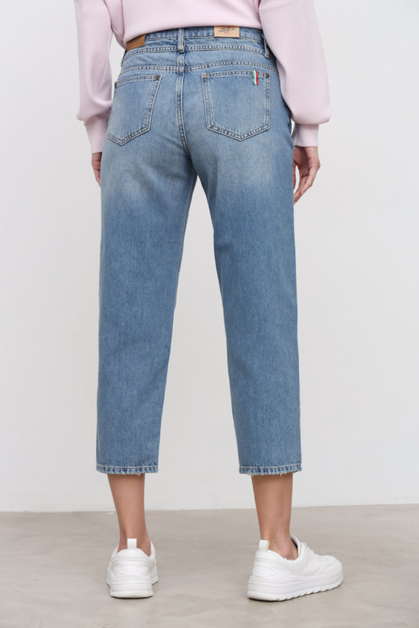 Модные джинсы Cinque, размер 44-46, цвет синий - фото 4