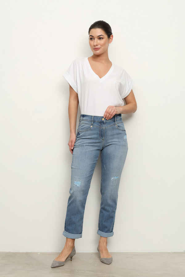 Модные джинсы Gerry Weber, размер 44, цвет синий - фото 2