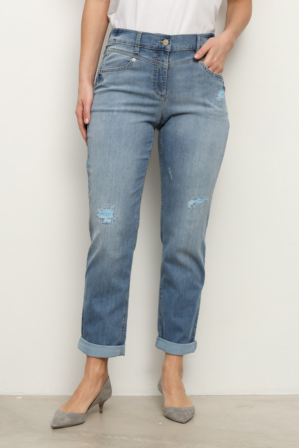 Модные джинсы Gerry Weber, размер 44, цвет синий - фото 3