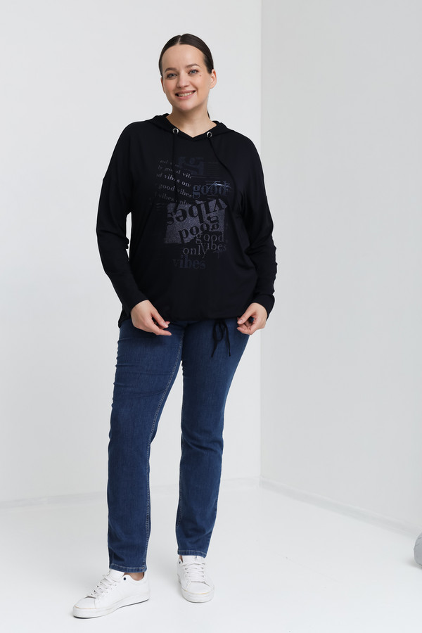 Пуловер Samoon, размер 48, цвет чёрный - фото 2