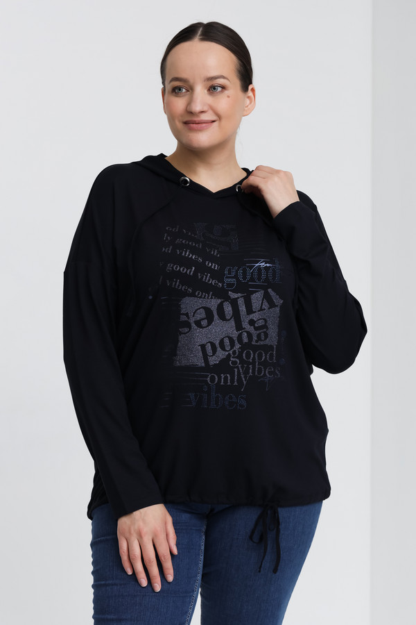 Пуловер Samoon, размер 52, цвет чёрный - фото 3