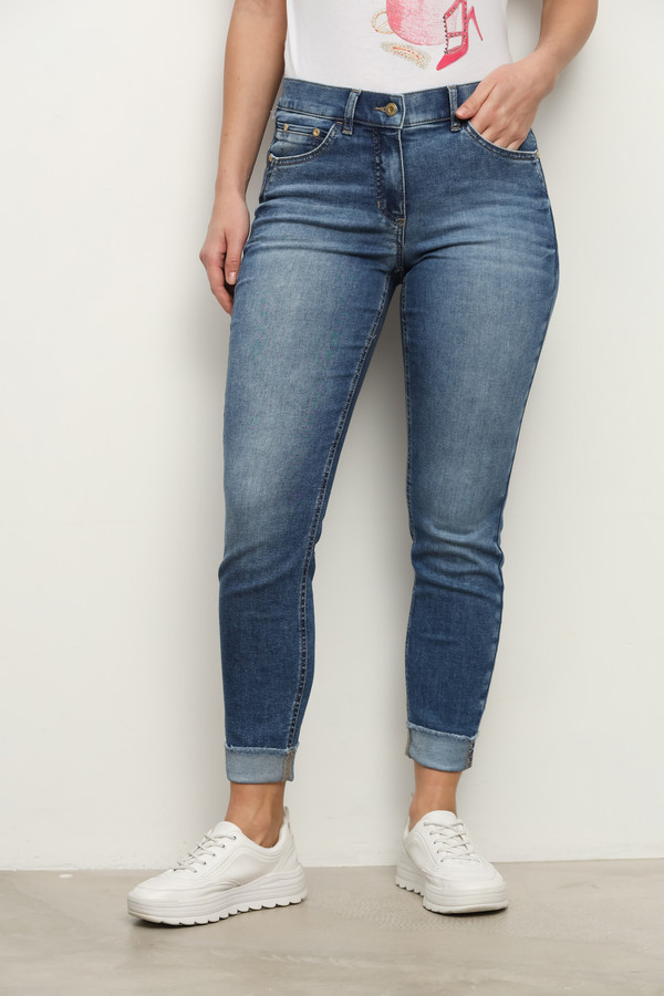 Модные джинсы Gerry Weber, размер 50, цвет синий - фото 1