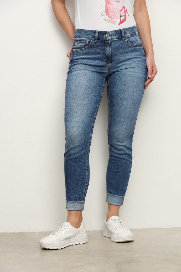 Модные джинсы Gerry Weber, размер 50, цвет синий - фото 3