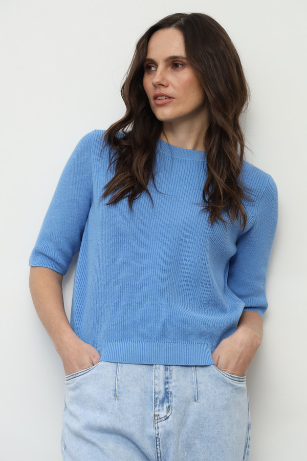 Пуловер Gerry Weber, размер 52, цвет голубой - фото 1