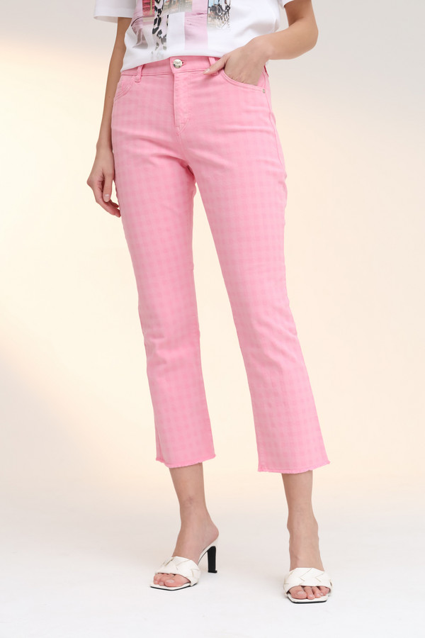 Модные джинсы Marc Cain, размер 44, цвет розовый
