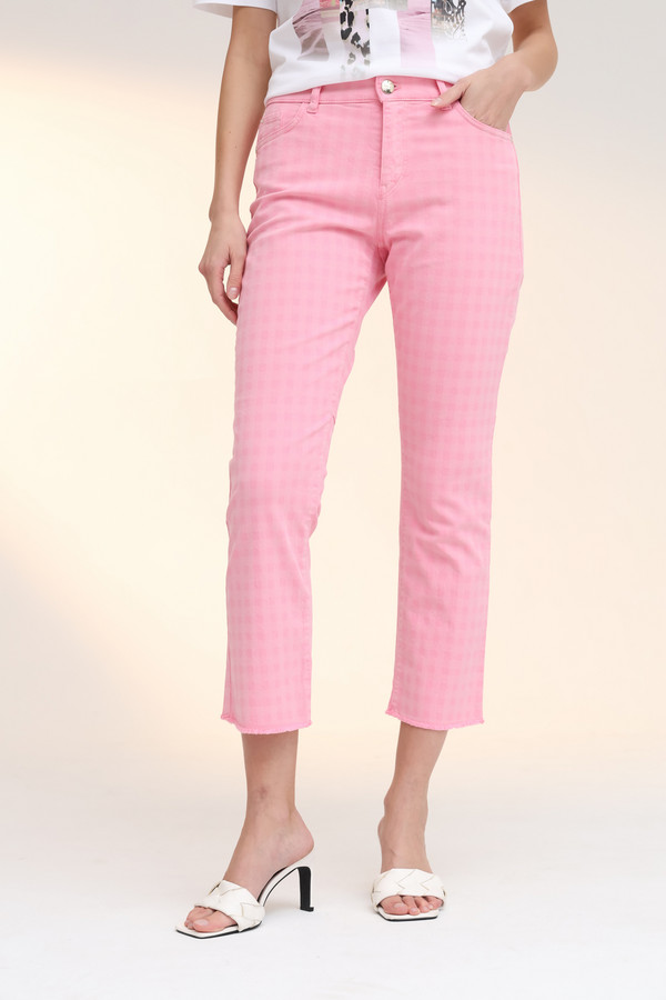 Модные джинсы Marc Cain, размер 44, цвет розовый - фото 3