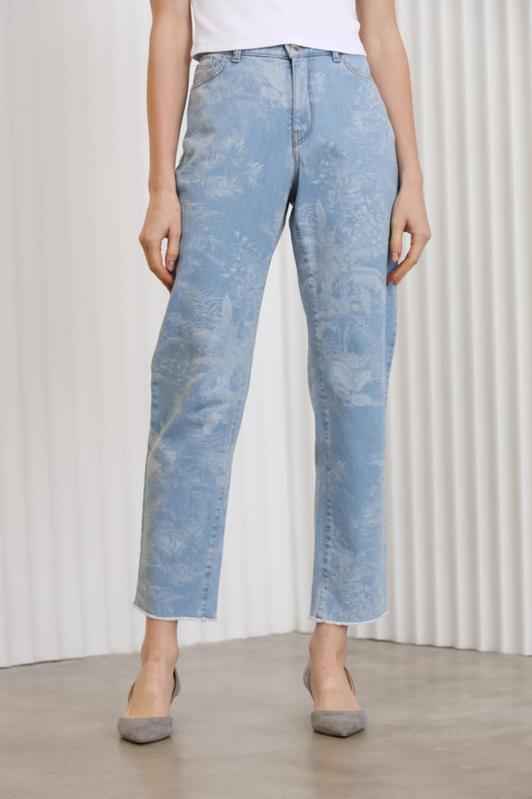 Модные джинсы Marc Cain, размер 48, цвет голубой - фото 1