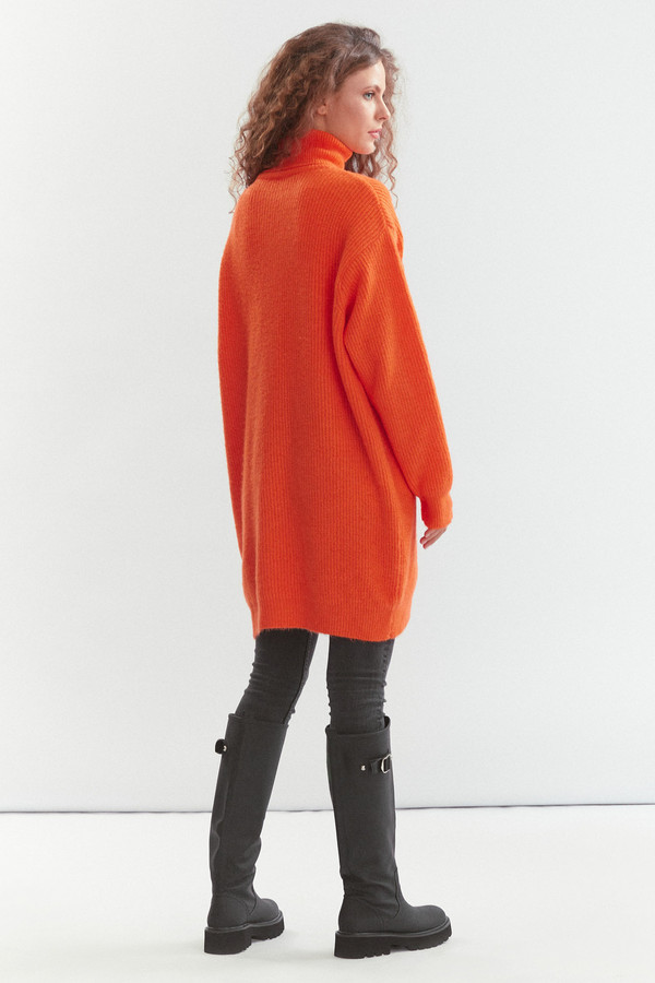 Пуловер MYLIKE, размер 42-50, цвет оранжевый - фото 3