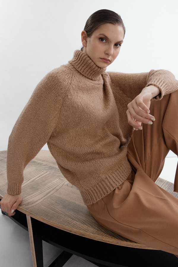 Пуловер MYLIKE, размер 42-50, цвет бежевый - фото 1