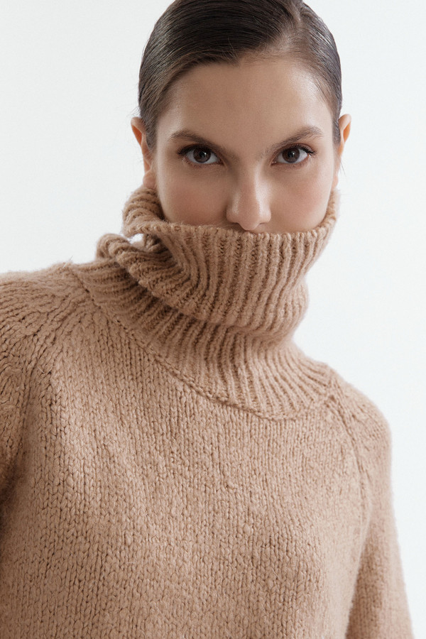 Пуловер MYLIKE, размер 42-50, цвет бежевый - фото 4