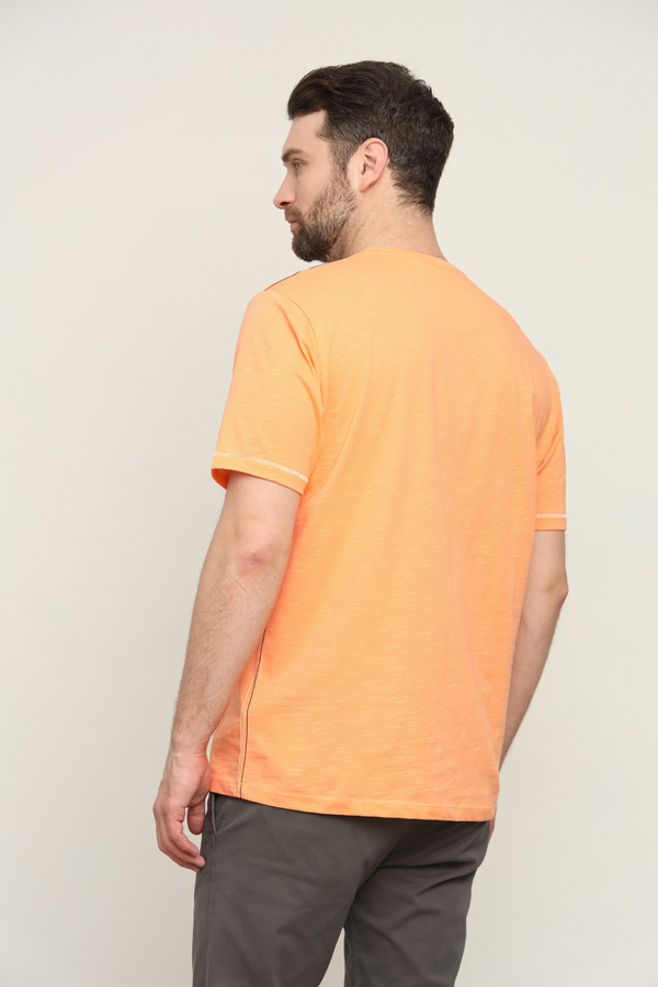 Футболкa Claudio Campione, размер 58-60, цвет оранжевый - фото 4