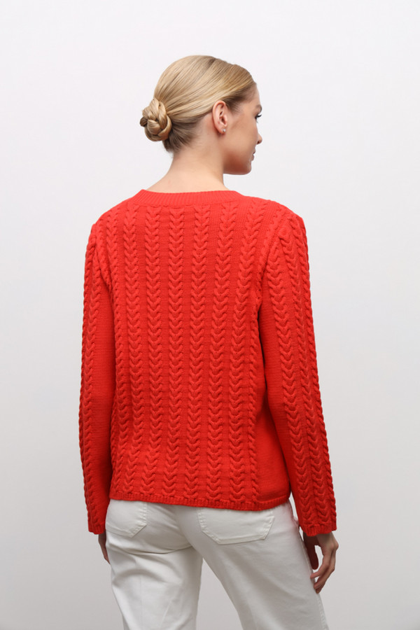 Пуловер Maerz, размер 46, цвет красный - фото 4