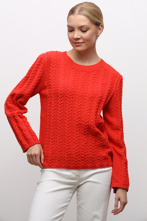 Пуловер Maerz, размер 46, цвет красный - фото 3