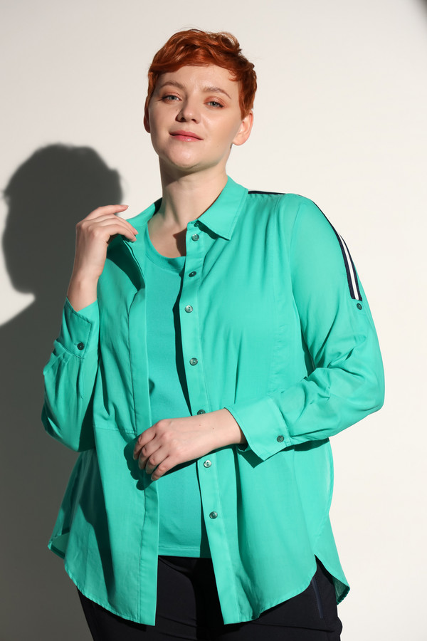 Блузa Tuzzi, размер 44, цвет зелёный - фото 1