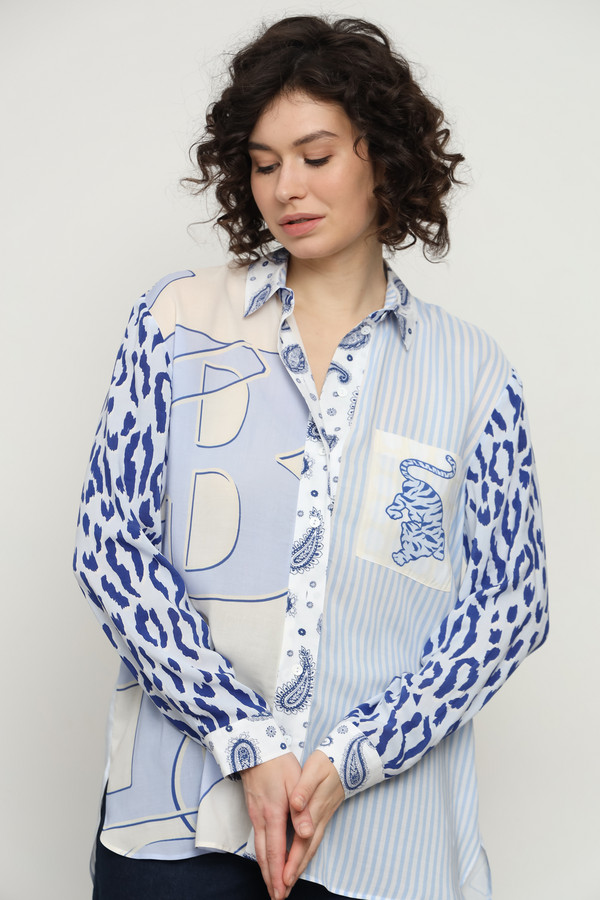 Рубашка с длинным рукавом SE Stenau, размер 50, цвет голубой - фото 3