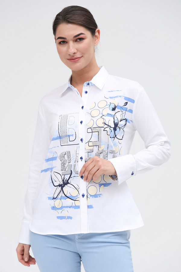 Рубашка с длинным рукавом SE Stenau, размер 44, цвет белый - фото 1