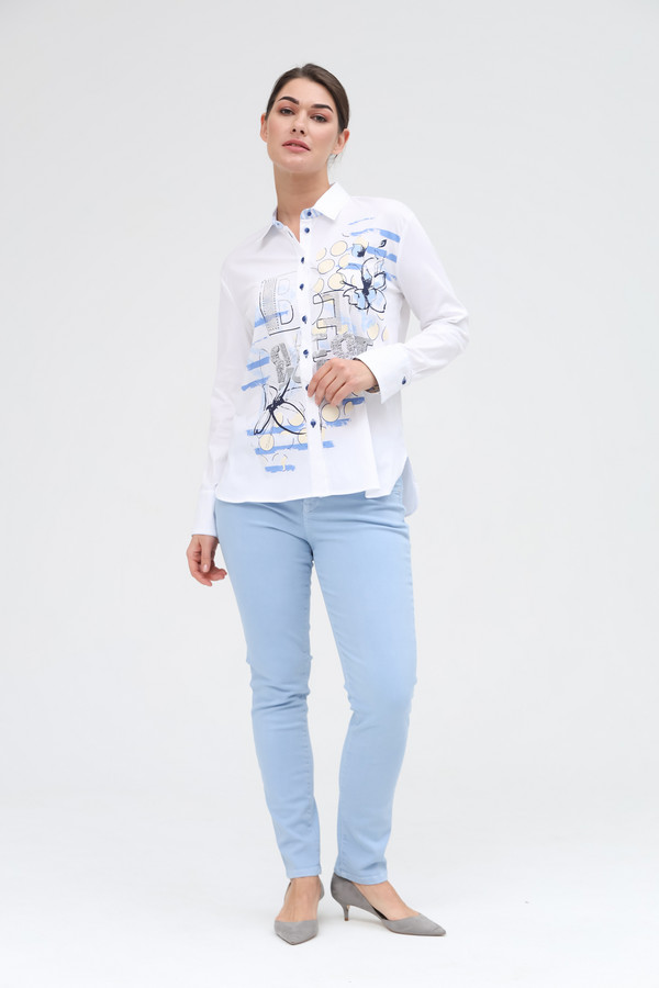 Рубашка с длинным рукавом SE Stenau, размер 44, цвет белый - фото 2