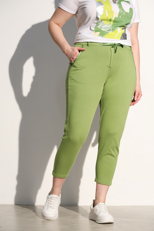 Спортивные брюки Lisa Campione, размер 46, цвет зелёный