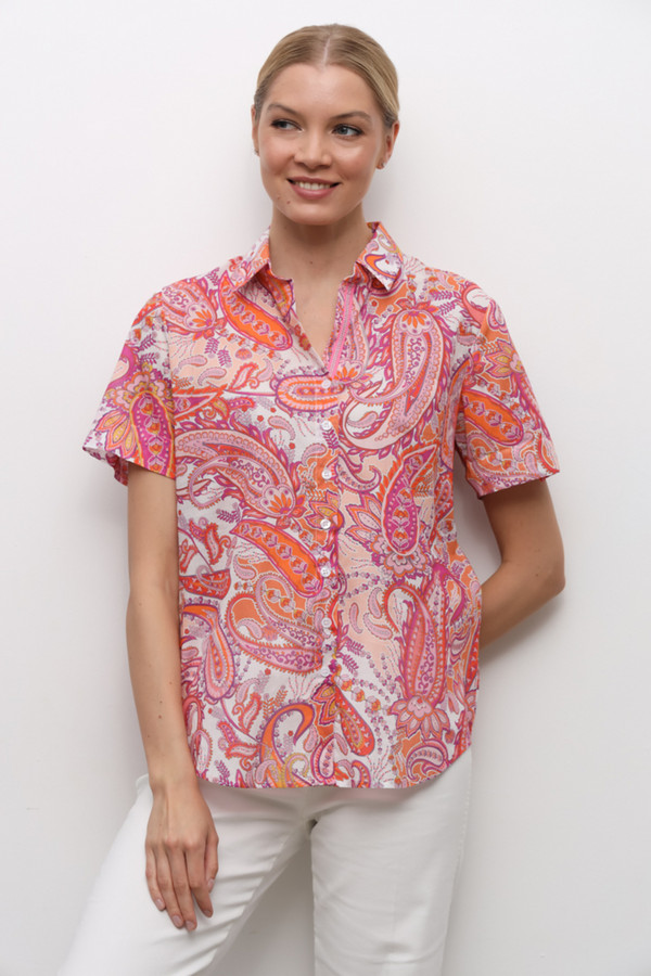 Рубашка с коротким рукавом SE Stenau, размер 46, цвет розовый - фото 1