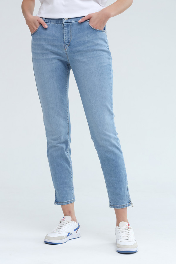 Модные джинсы Gardeur, размер 44, цвет голубой