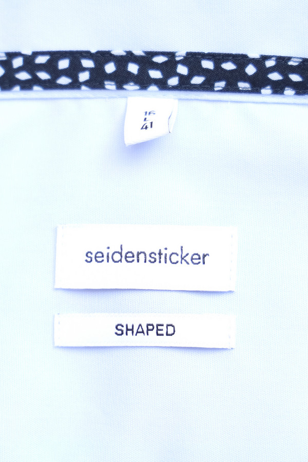 Рубашка с длинным рукавом Seidensticker, размер ворот 40, плечи 48, цвет голубой - фото 5