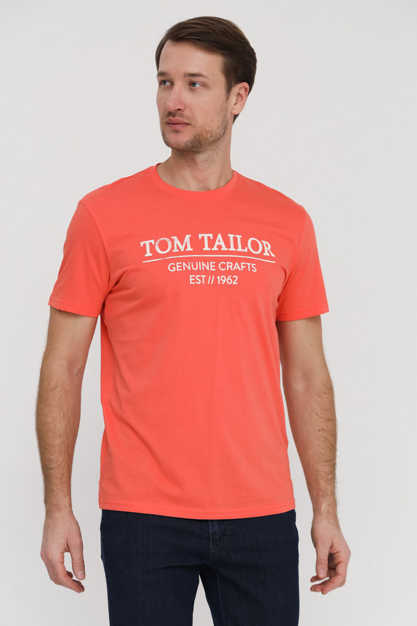 Футболкa Tom Tailor, размер 54-56, цвет красный - фото 3