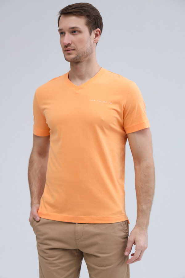 Футболкa Tom Tailor, размер 46-48, цвет оранжевый - фото 3
