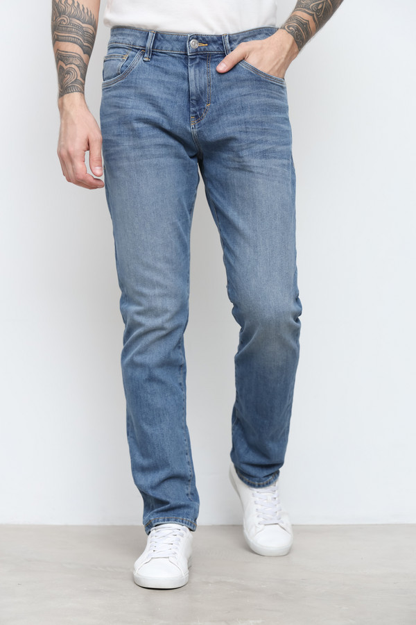Модные джинсы Tom Tailor синего цвета