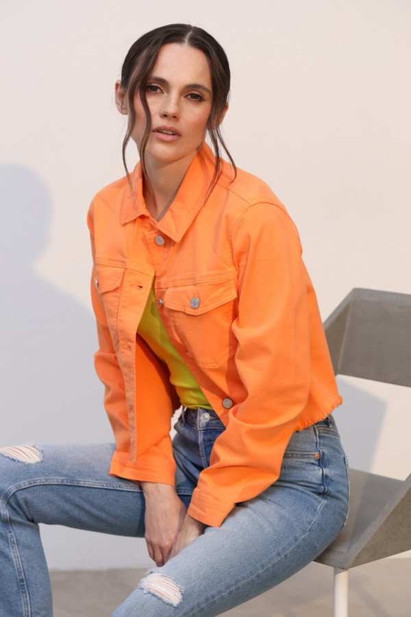 Жакет Tom Tailor, размер 48-50, цвет оранжевый - фото 4