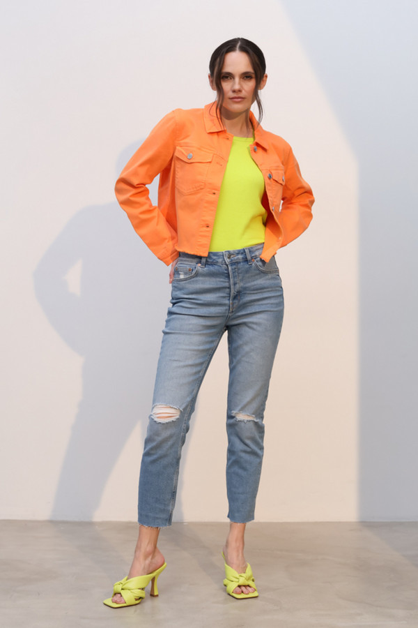 Жакет Tom Tailor, размер 48-50, цвет оранжевый - фото 3
