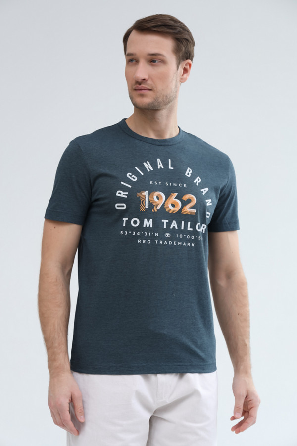 Футболкa Tom Tailor, размер 54-56, цвет серый - фото 3