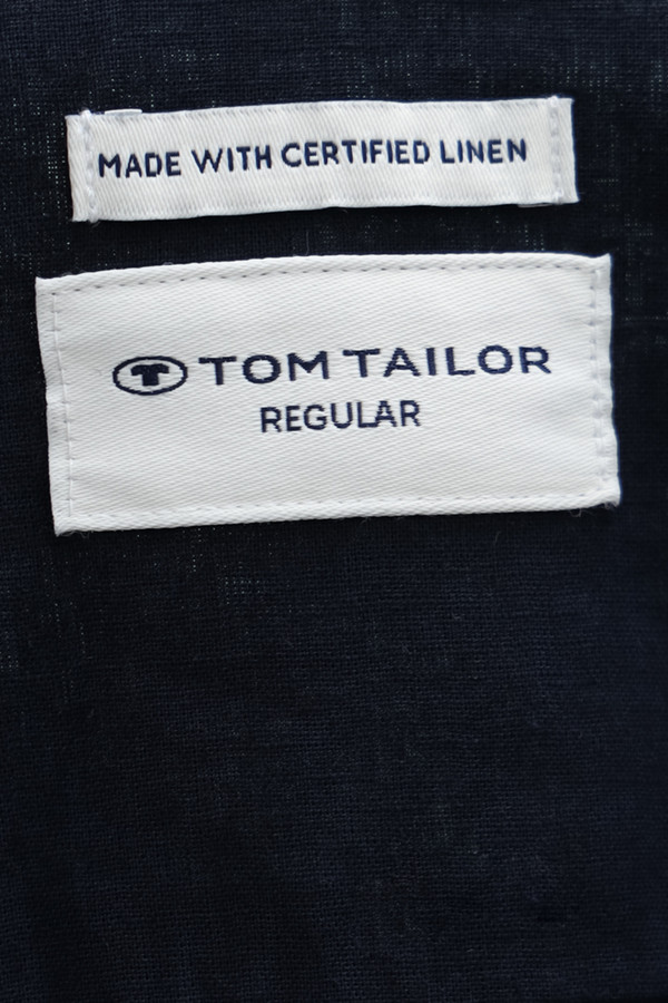 Мужские рубашки с коротким рукавом Tom Tailor, размер 58-60, цвет синий - фото 5