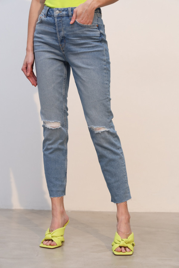 Модные джинсы Tom Tailor синего цвета