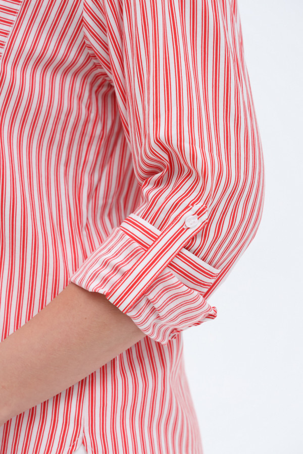 Рубашка с длинным рукавом Olsen, размер 50, цвет красный - фото 6