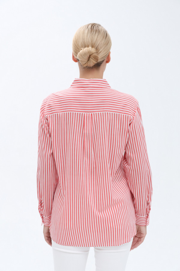 Рубашка с длинным рукавом Olsen, размер 52, цвет красный - фото 5