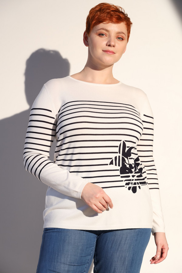 Пуловер Lebek, размер 52, цвет бежевый - фото 1