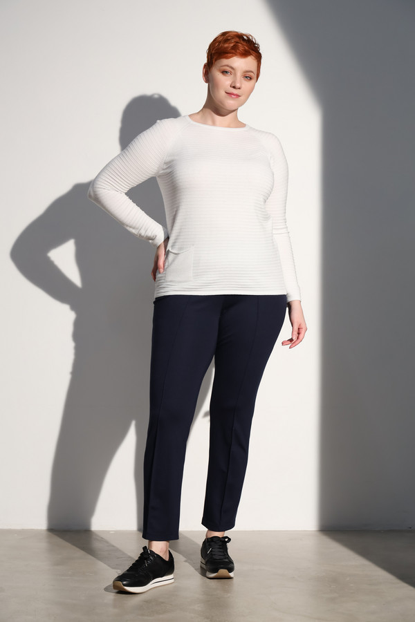 Пуловер Lebek, размер 54, цвет белый - фото 2