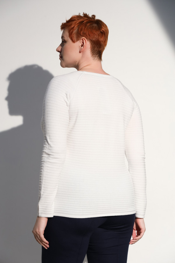 Пуловер Lebek, размер 54, цвет белый - фото 4