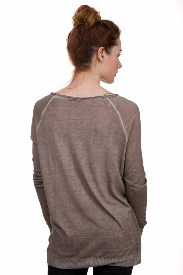 Пуловер Comma, размер 46, цвет коричневый - фото 2