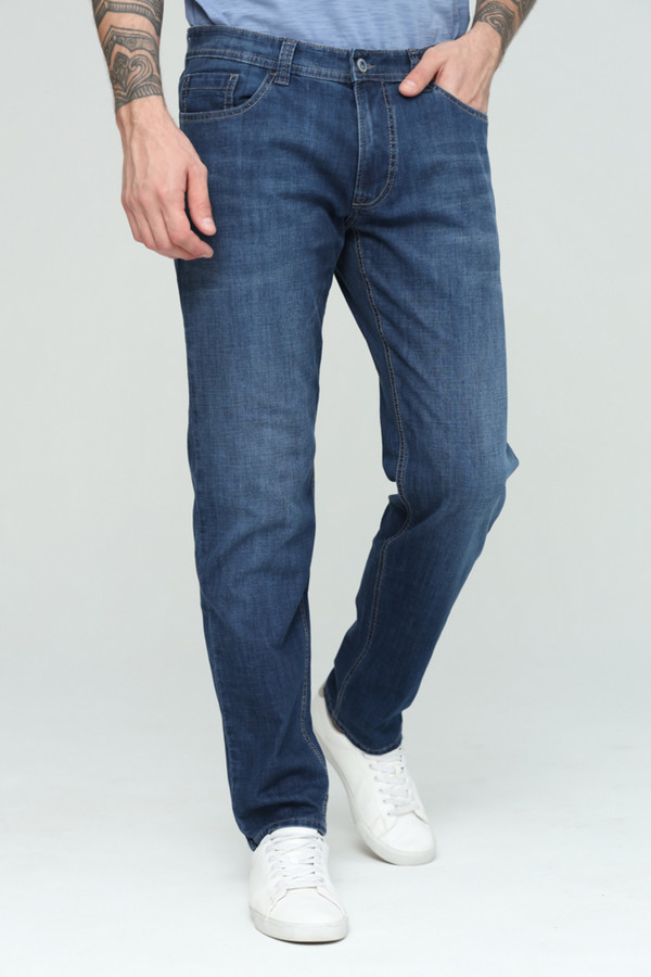 Классические джинсы Hattric, размер 52, цвет синий