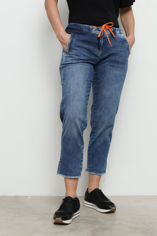 Модные джинсы Ppep, размер 44, цвет синий