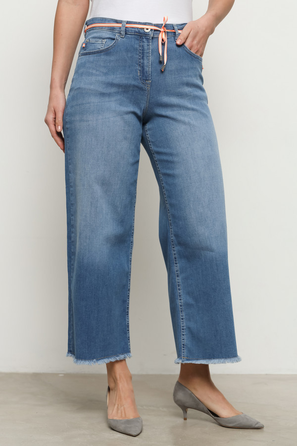 Модные джинсы Ppep, размер 46, цвет синий