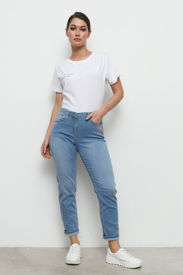 Классические джинсы Ppep, размер 46, цвет синий - фото 2
