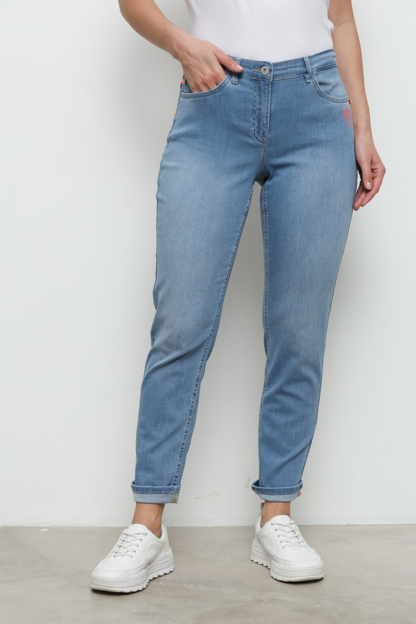 Классические джинсы Ppep, размер 46, цвет синий - фото 1