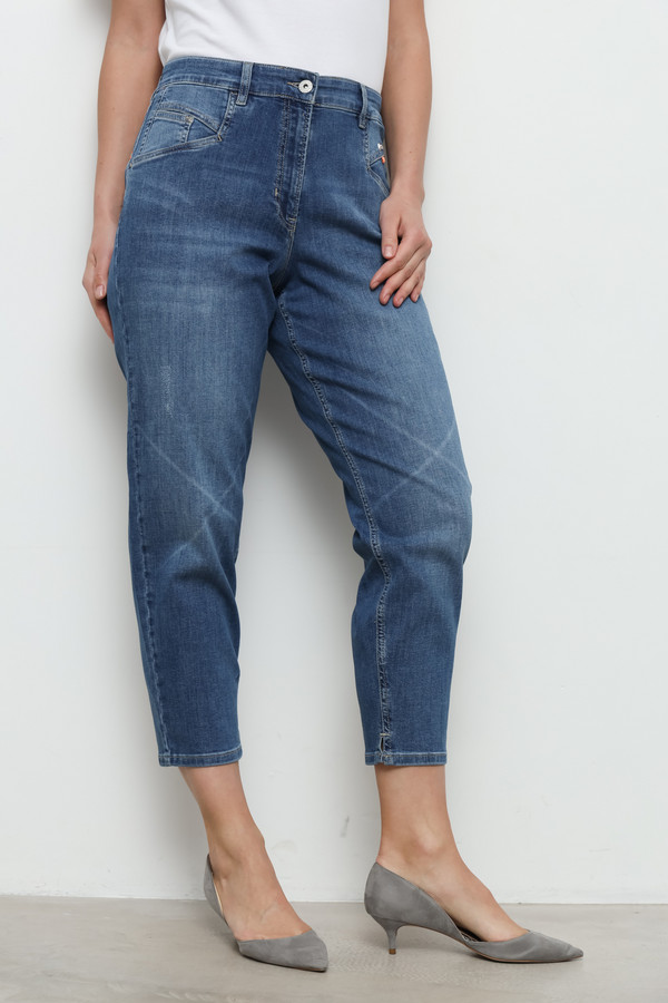 Модные джинсы Ppep, размер 42, цвет синий