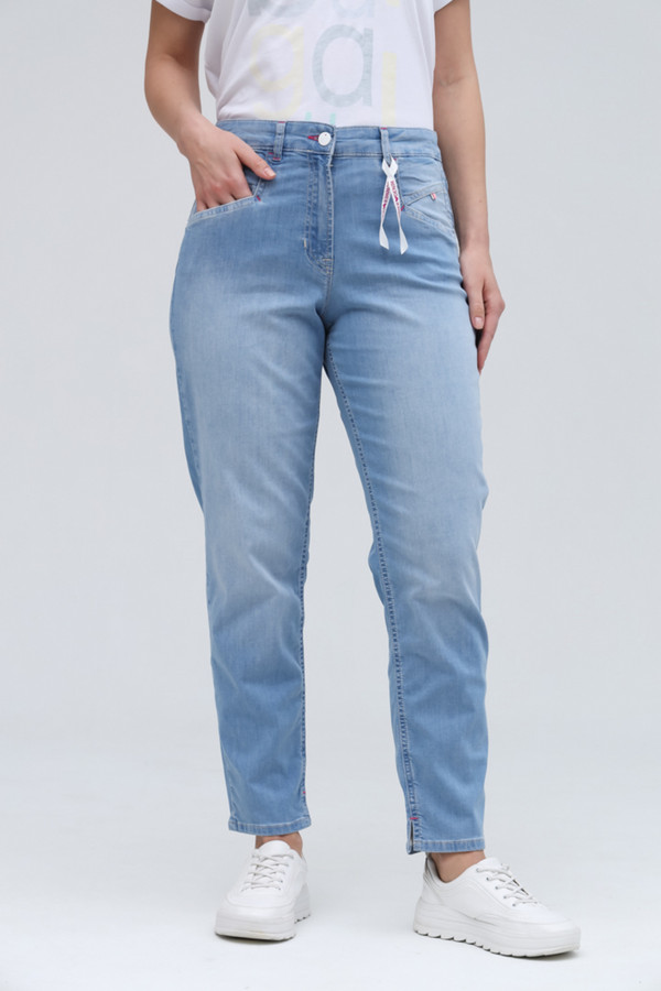 Классические джинсы Ppep, размер 42, цвет голубой - фото 1