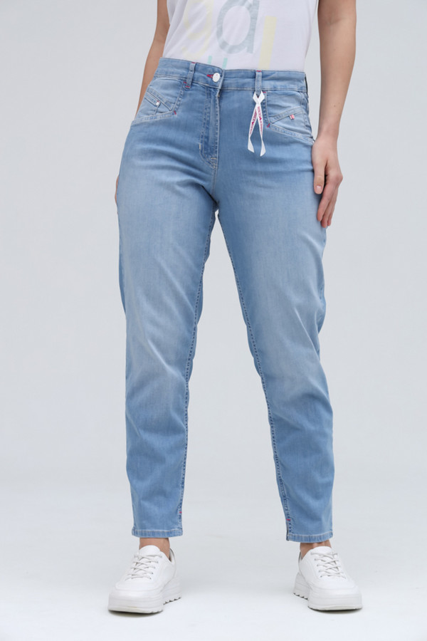 Классические джинсы Ppep, размер 42, цвет голубой - фото 3