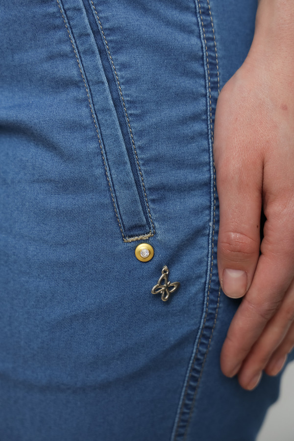 Классические джинсы Ppep, размер 52, цвет синий - фото 5
